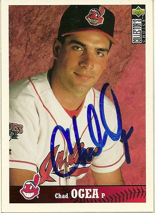1997 Upper Deck CHAD OGEA Signed Card autograph INDIANS world series