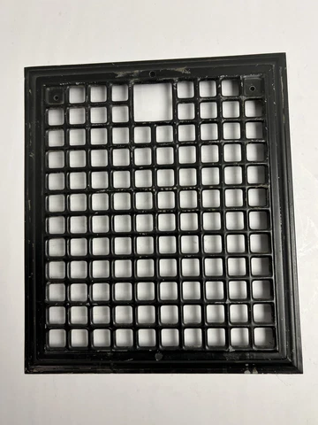 Vintage Thin Metal Floor Wall Grate Vent Heat Register Cold Air Return 12" x 14" Cover