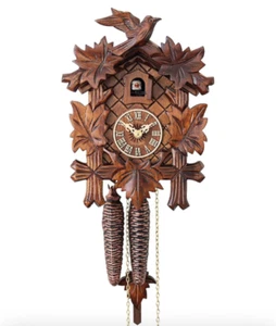 HerrZeit by Adolf Herr Cuckoo Clock - The Traditional Vine Leaves AH 80/1 /READ - Picture 1 of 7