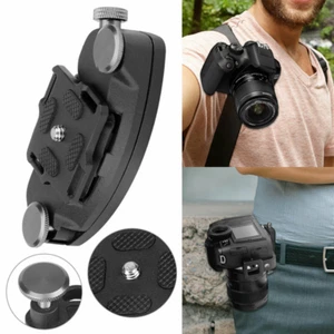 Clip de cámara de metal cinturón liberación rápida mochila funda colgante correa rápida - Imagen 1 de 8