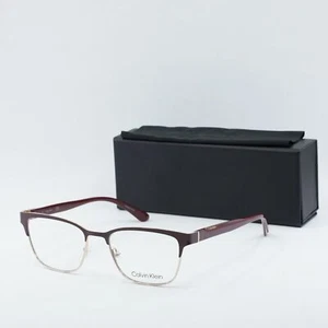CALVIN KLEIN CK21125 605 Burgundy Eyeglasses New Authentic - Picture 1 of 7