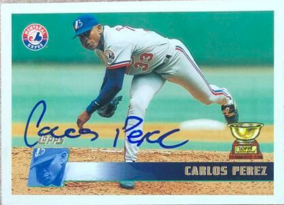 Carlos Perez Autographed 1996 Topps #174 - Image 1 of 1
