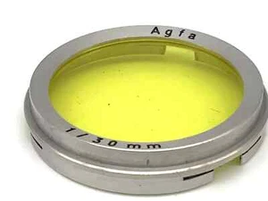 Agfa Color Screen 30mm Yellow Colorfilter 1/30mm Steckfilter Slip On - Picture 1 of 1