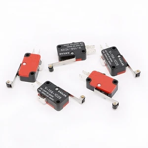 5Pack V-156-1C25 Micro Limit Switch Long Hinge Roller Momentary SPDT Snap Action - Picture 1 of 8