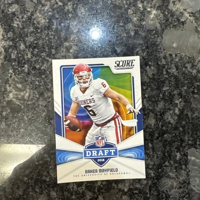 Baker Mayfield 2018 Score NFL Draft Rookie Card NM Or Better - Image 1 of 2