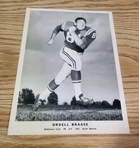 Rare Ordell Braase Baltimore Colts Football File 8x10 Photo - Picture 1 of 1