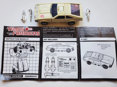 Transformers G1 1985 Downshift complete: figure, accessories, instructions - Image 1 of 4
