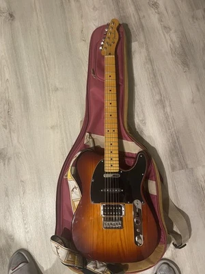 2014 Fender Modern Player Honey Burst Telecaster Plus and Gig Bag - Image 1 of 4