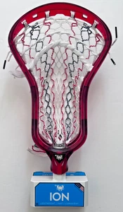 East Coast Dyes (ECD) Men's Lacrosse Ion Head Ruby Red Pre-Strung USA Mesh NEW! - Picture 1 of 24