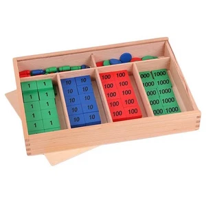 Wooden Stamps Math Materials Educational Game Toy - Picture 1 of 7