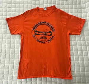 CVJM CAMP SLOPER Hemd Erwachsene Large orange Rundhalsausschnitt Staff Southington Cheshire CT - Bild 1 von 9