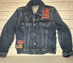 Polo Ralph Lauren Embroidered Denim Jacket Girls Size 4 2019 - Picture 1 of 14