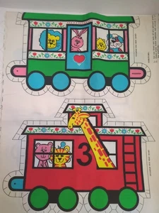 Vintage Federn Mills Muster 5671 Zug Schaffner Lok Kissen Ausschnitt Material - Bild 1 von 8