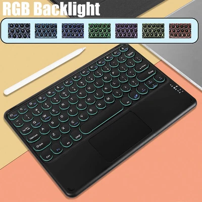 Wireless Bluetooth Keyboard With Touchpad Mouse Backlight RGB Russian Portuguese - Image 1 of 4