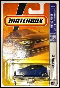 Matchbox Blu Mazda 2 #27 - Foto 1 di 1