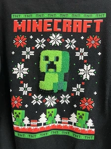 Minecraft Creeper Weihnachten Urlaub Jungen Pullover Pulli Small - Bild 1 von 5