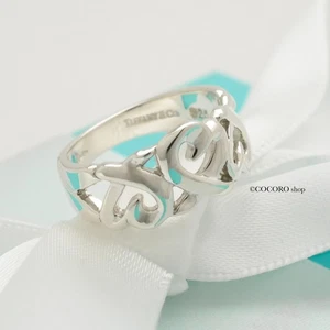 Tiffany & Co. Picasso Triple Loving Heart Ring Size 5.25 Silver 925 w/Pouch - Picture 1 of 12