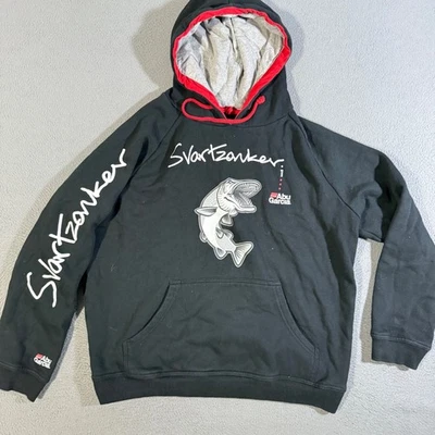 Abu Garcia Svartzonker Sudadera con Capucha de Pesca para Hombres Pullover Sudadera Negro Pez Grande Foto 1 de 4