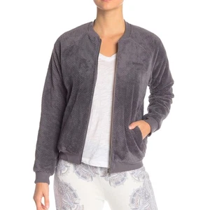 PJ Salvage Giacca Da Donna Grigio Carbone Taglia 40 S In Pile Morbido Con Zip - Picture 1 of 12