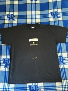 Camiseta Guinness By Night Vintage Puntada Única Pantalla Estrellas Stout Beer XL Negra - Imagen 1 de 6
