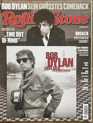 RS MAGAZINE + BOB DYLAN LOVE SICK (VERSION 1) / COLD IRONS BOUND (LIVE OSLO) - Image 1 of 4
