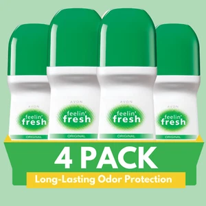 Avon Feeling Fresh Deodorant Antiperspirant Roll-On, 2.6 fl. oz (Pack of 4) - Picture 1 of 7