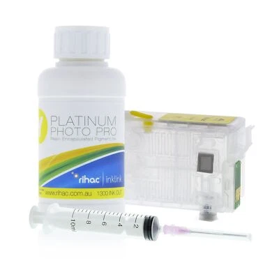 Rihac 157 Yellow Refillable Cartridge alternate for Epson R3000 + Pigment Ink Y - Image 1 of 3