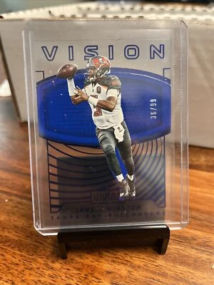2016 Panini Clear Vision Vision Blue Football Card #9 Jameis Winston /99 - Image 1 of 2
