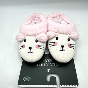 Laura Ashley Bunny Slippers Girls/Kids Large 2–3 NEW - Picture 1 of 6