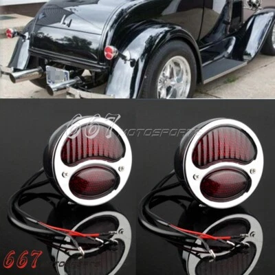 Lámpara de freno retro duolamp LED para Ford Modelo A 1928-1931 y Rat Hot Rods Foto 1 de 4