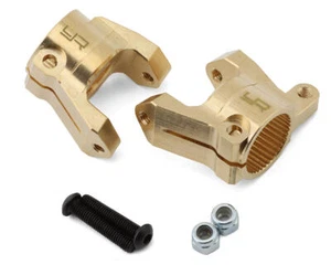 Yeah Racing Element RC Enduro Brass Front C-Hub Carriers (Gold) (2) (20g) - Picture 1 of 2