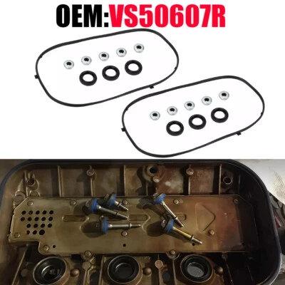 Valve Cover Gasket Set For 2003-2008 Acura MDX RL TL 3.2L 3.5L 3.7L VS50607R - Image 1 of 4