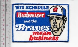 Beer Baseball Atlanta Braves & Budweiser Beer 1973 National League NO TARIFF - Picture 1 of 1