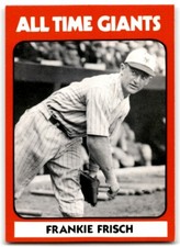 1980 TCMA All Time New York Giants Frankie Frisch New York Giants #1980-0006