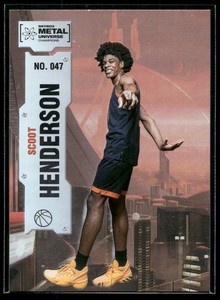 2022 Skybox Metal Universe Champions Scoot Henderson HOLO FOIL Basketball #47 🔥