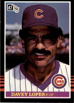 1985 Donruss Davey Lopes . Chicago Cubs #604 - Image 1 of 2