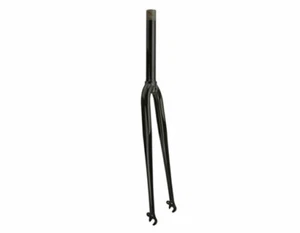 NEW! Bicycle Bike 700 Steel Fork 1-1/8" THREADLESS 309 BLACK FIXIE CRUISER BIKE - Picture 1 of 1
