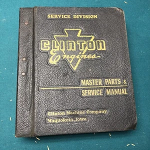Old vintage Clinton engines master parts & service manual service division  - Picture 1 of 5