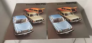 Pair of Original 1975 Volvo Sales Brochure Catalog NOS - Picture 1 of 7