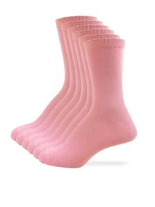 Womens 3 Pair Vintage Fashion Color Solid Cotton Knit Soft Warm Ankle Crew Socks - Picture 1 of 10
