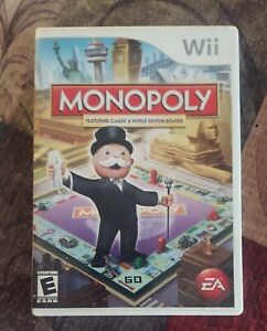 Monopoly For Wii and Wii U Board COMPLETED W/Manual Games 7E