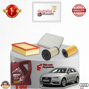 KIT TAGLIANDO FILTRI + OLIO AUDI A3 III 2.0 TDI 81KW 110CV DAL 2014 -> - Imagen 1 de 2