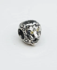 Genuine Pandora Charm "Lion Head" with yellow/cirtrine Eyes 790443CZY retired - Bild 1 von 2