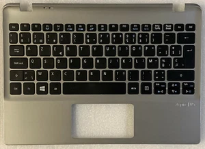 Keyboard AZERTY Belgian Acer Aspire V5-122P 60.M8WN1.003 Topcase Silver - Picture 1 of 3