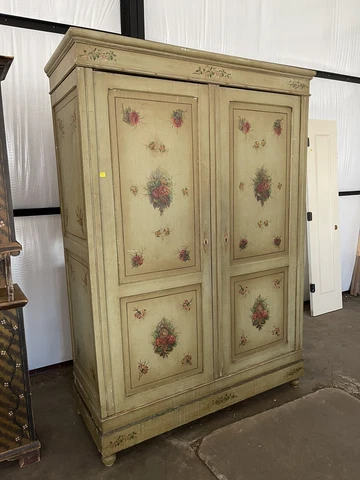 Handpainted Antique Armoire Cover