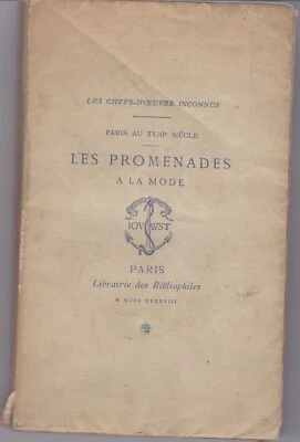PARIS AU XVIII EME SIECLE LES PROMENADES A LA MODE - Photo 1/3
