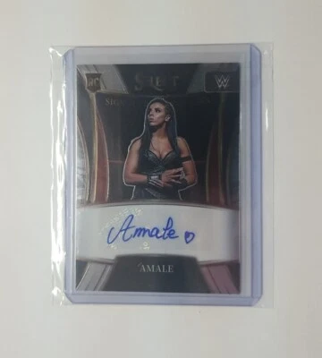 2022 Panini Select WWE NXT UK Amale RC Auto Rookie Autograph - Image 1 of 4
