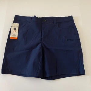 Eddie Bauer Women 16 Shorts Rainer Navy Blue UPF 50+ Stretch 7.5" Inseam New - Picture 1 of 5