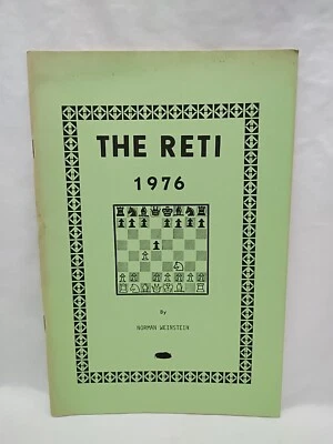 The Reti 1976 Norman Weinstein Chess Booklet - Imagem 1 de 4