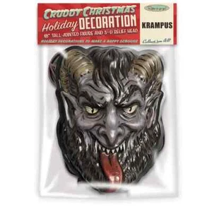 Ghoulsville Cruddy Christmas Krampus Jointed Figure & 3D Plastic Wall Decor - Picture 1 of 4